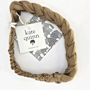 NWT Kate Quinn Skinny Braided Headband Sepia